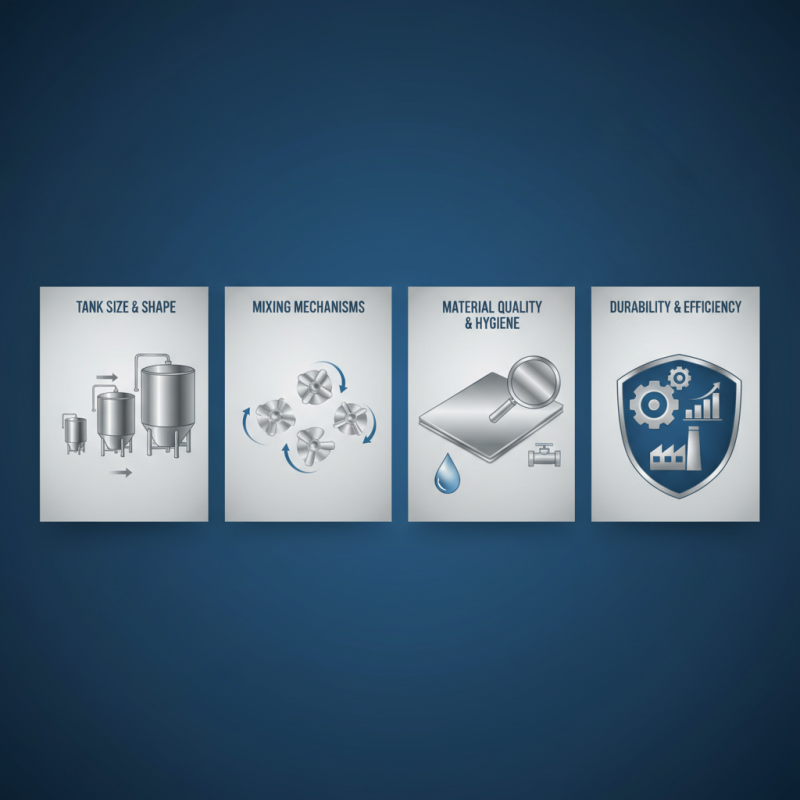 How to Choose the Right Stainless Steel Mixing Vessel for Your Needs