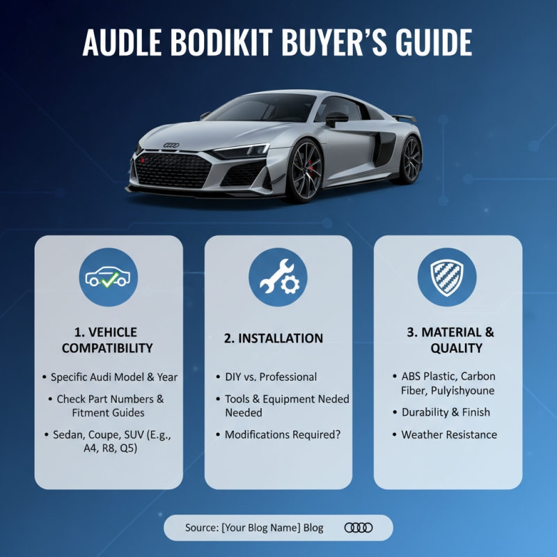 Ultimate Tips for Choosing the Best Audi Bodikit for Your Vehicle