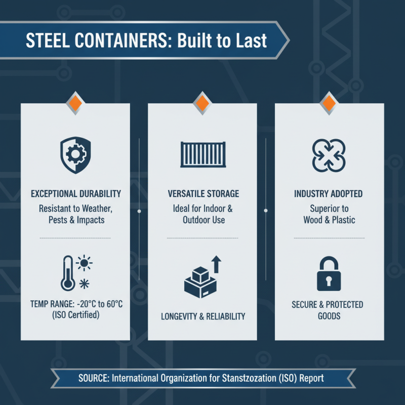 Top 10 Benefits of Using Steel Containers for Storage Solutions