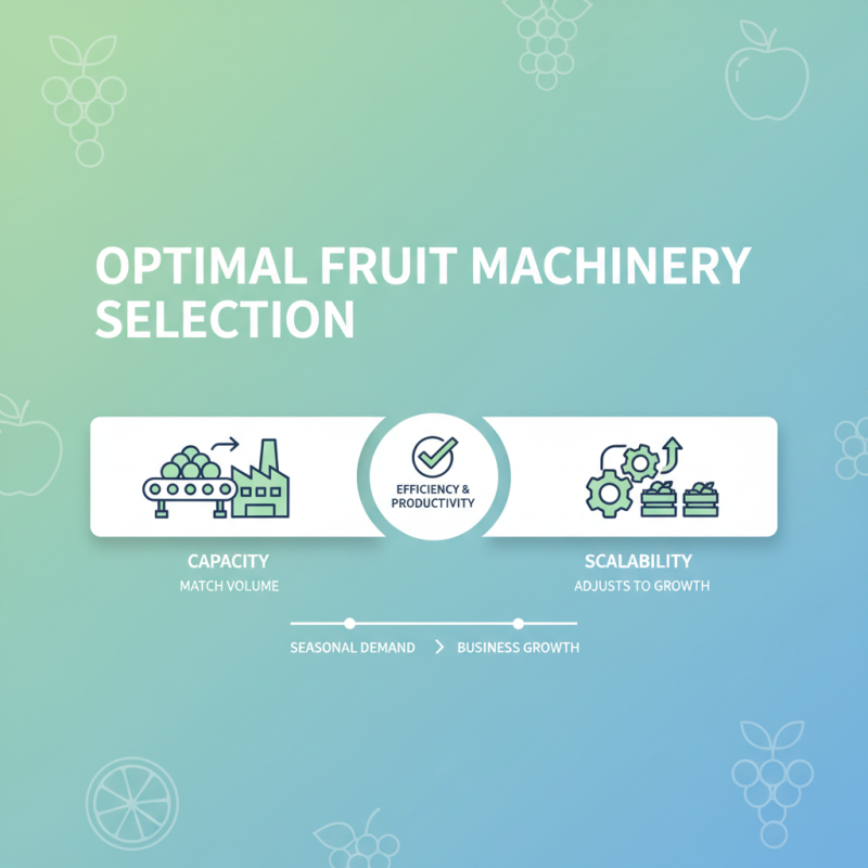 How to Choose the Best Fruit Machinery for Your Business Needs