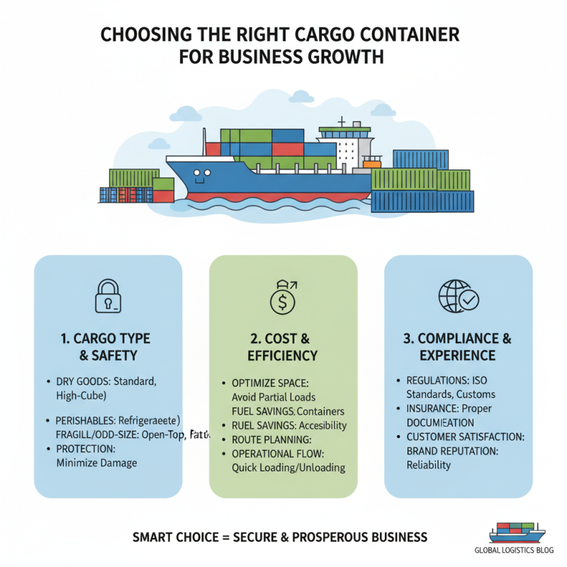 Why Choosing the Right Cargo Shipping Container is Crucial for Your Business