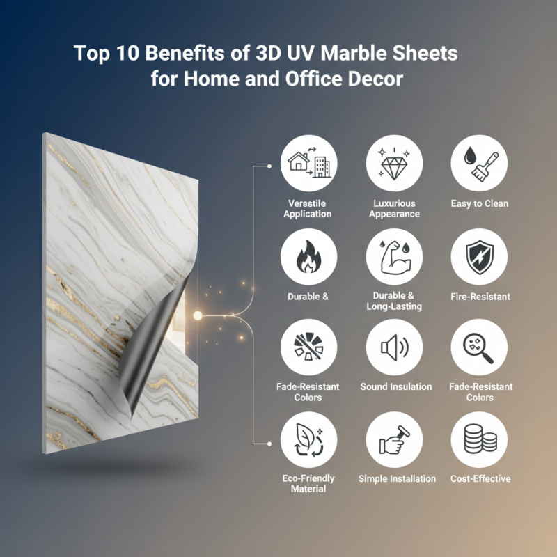 Top 10 Benefits of 3D UV Marble Sheets for Home and Office Decor