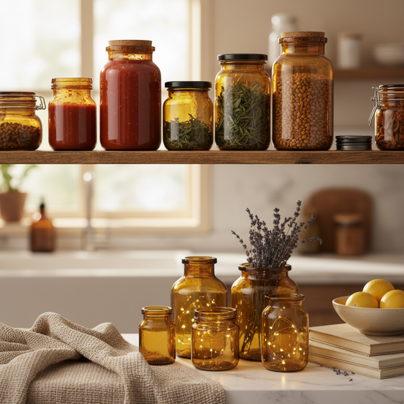 How to Use Amber Glass Jars for Preserving Food and Enhancing Your Home