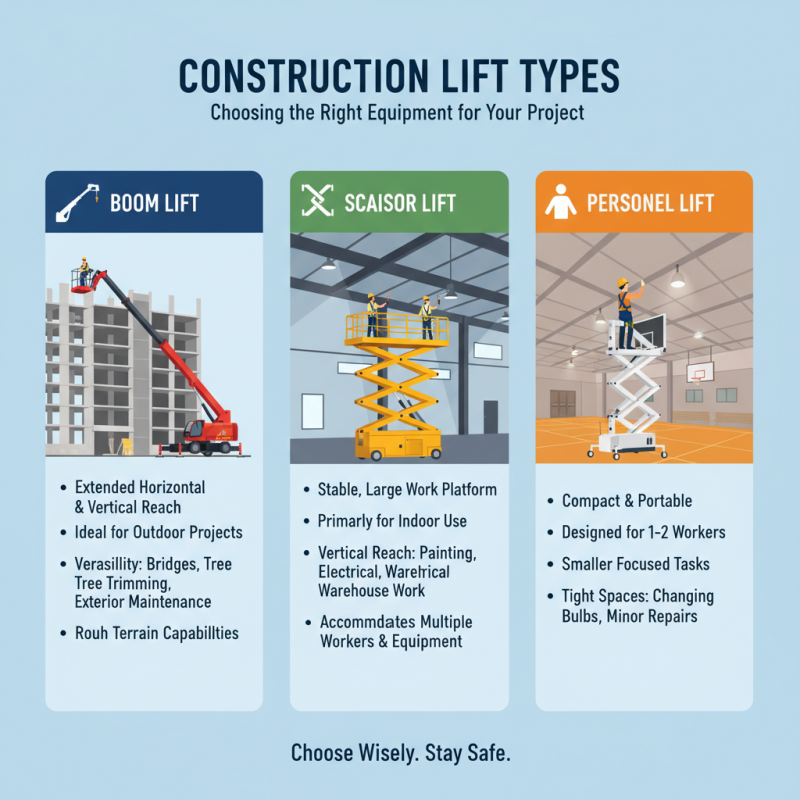 How to Choose the Right Construction Lift Rental for Your Project Needs