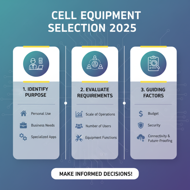 2025 How to Choose the Right Cell Equipment for Your Needs