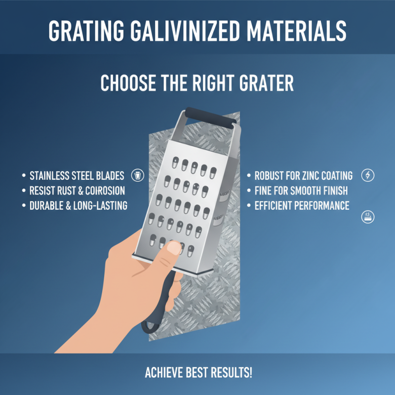 5 Essential Tips for Grating Galvanized Materials for Better Results