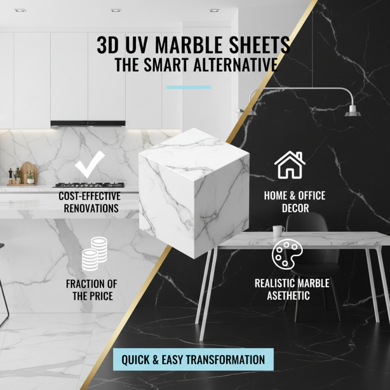Top 10 Benefits of 3D UV Marble Sheets for Home and Office Decor