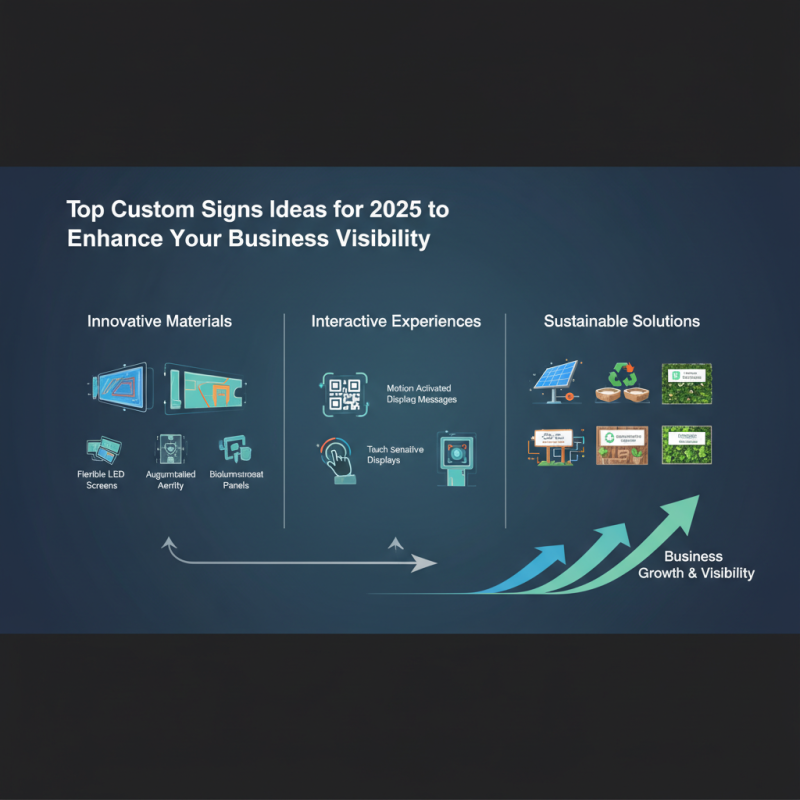Top Custom Signs Ideas for 2025 to Enhance Your Business Visibility