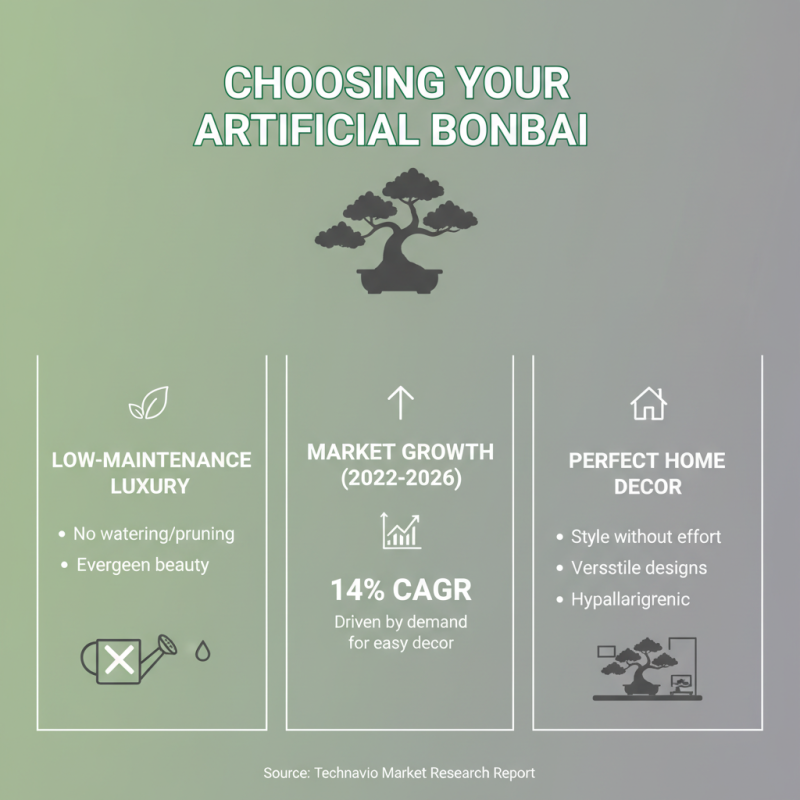 How to Choose the Perfect Artificial Plant Bonsai for Your Home Decor