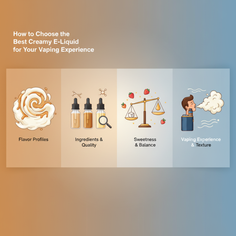 How to Choose the Best Creamy E-Liquid for Your Vaping Experience