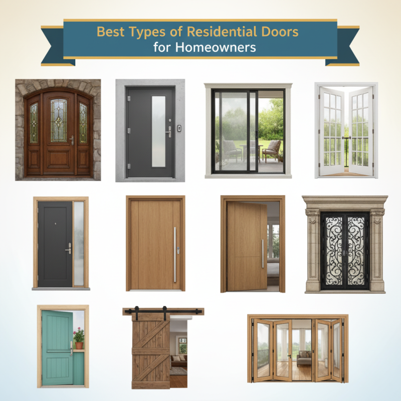 Best 10 Types of Residential Doors for Homeowners in 2023
