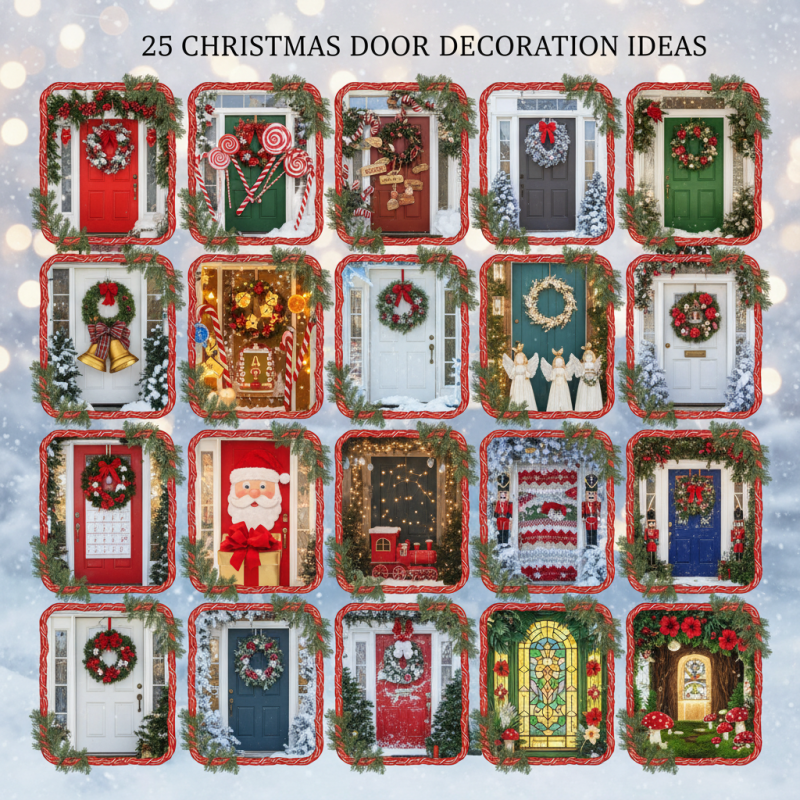 25 Creative Christmas Door Decorations Ideas to Wow Your Guests This Holiday