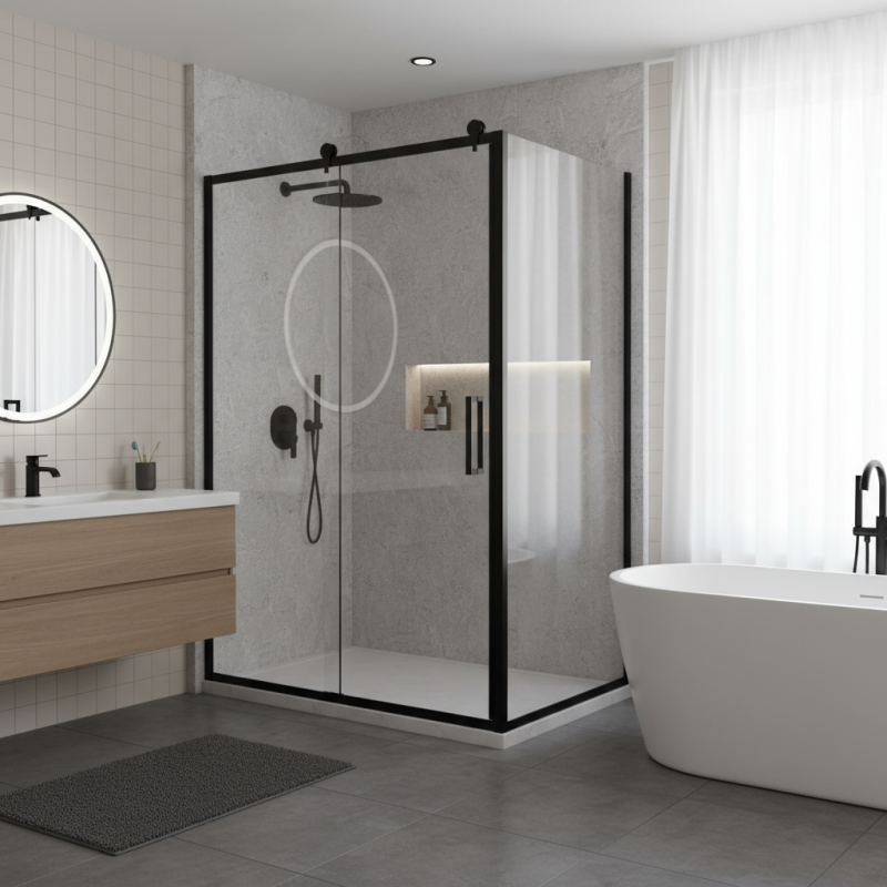 10 Essential Tips for Choosing Matte Black Sliding Shower Doors for Your Bathroom