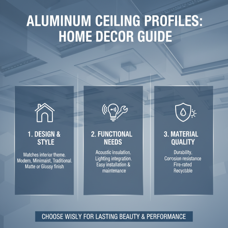 How to Choose the Best Aluminium Ceiling Profile for Your Home Decor