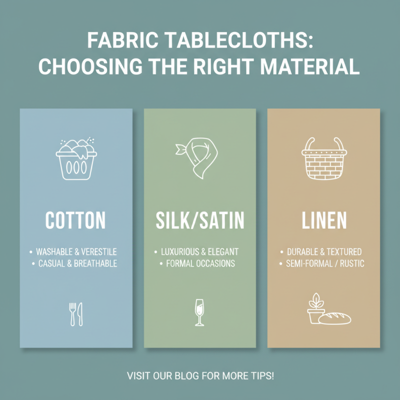 How to Choose the Best Fabric Tablecloths for Every Occasion