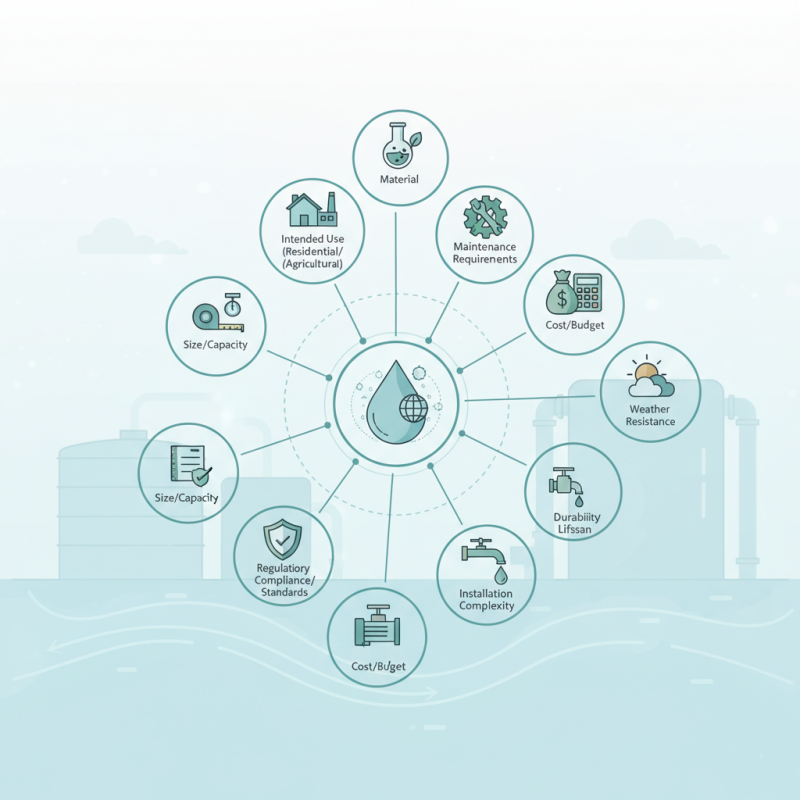 Top 10 Factors to Consider When Choosing a Water Supply Tank for Your Needs