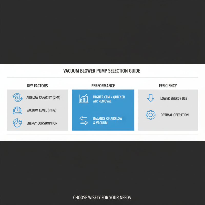 How to Choose the Right Vacuum Blower Pump for Your Needs
