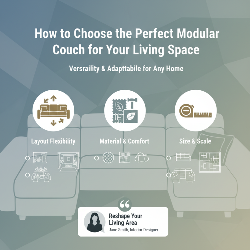 How to Choose the Perfect Modular Couch for Your Living Space