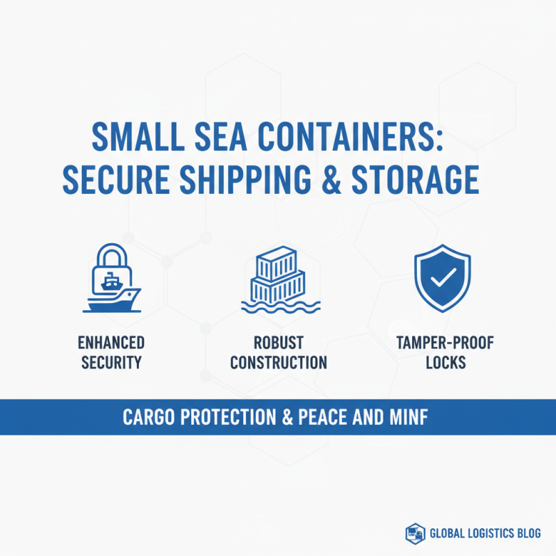 Top Benefits of Using Small Sea Containers for Shipping and Storage Solutions