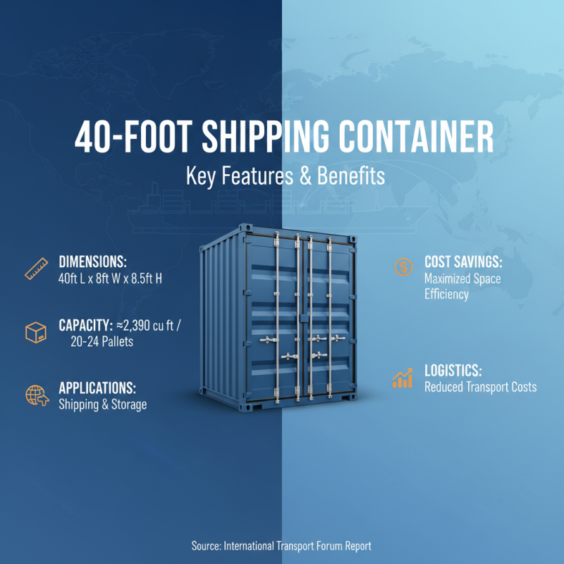 Best Uses for a 40 Ft Container in Shipping and Storage Solutions