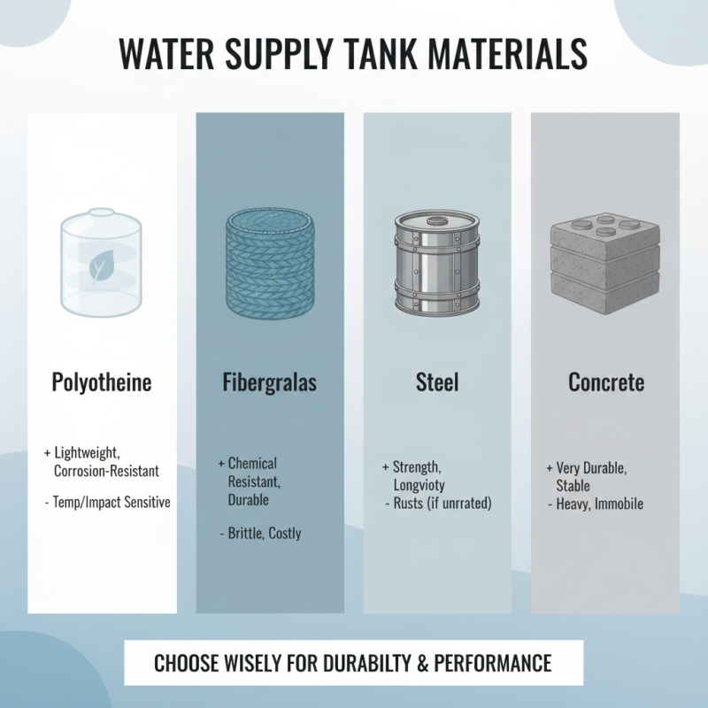 Top 10 Factors to Consider When Choosing a Water Supply Tank for Your Needs