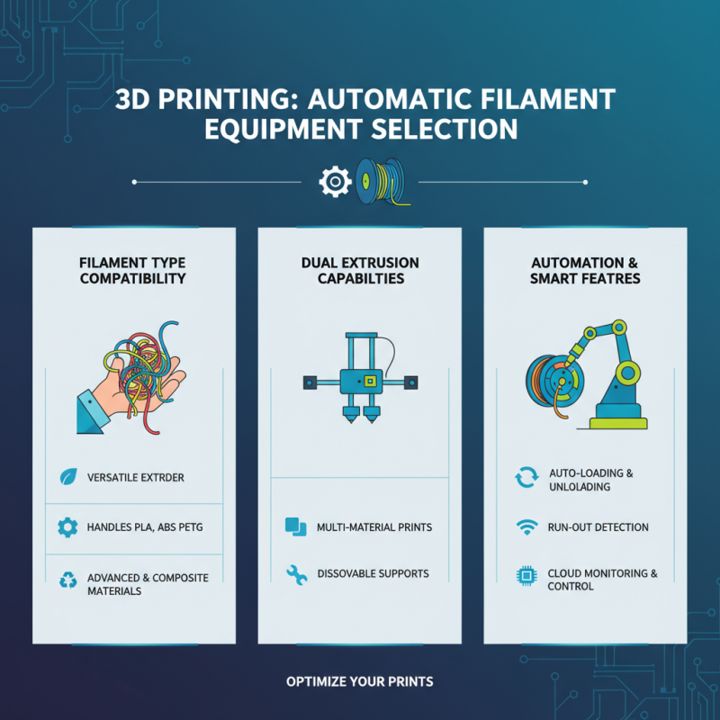 How to Choose the Best Automatic Filament Equipment for Your 3D Printing Needs
