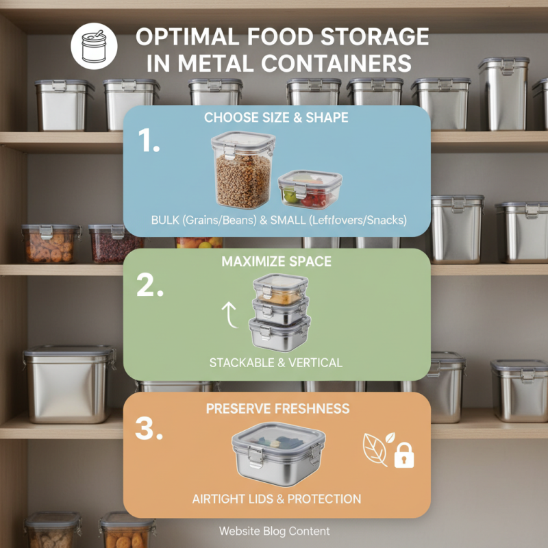 How to Choose the Best Metal Containers for Food Storage and Organization