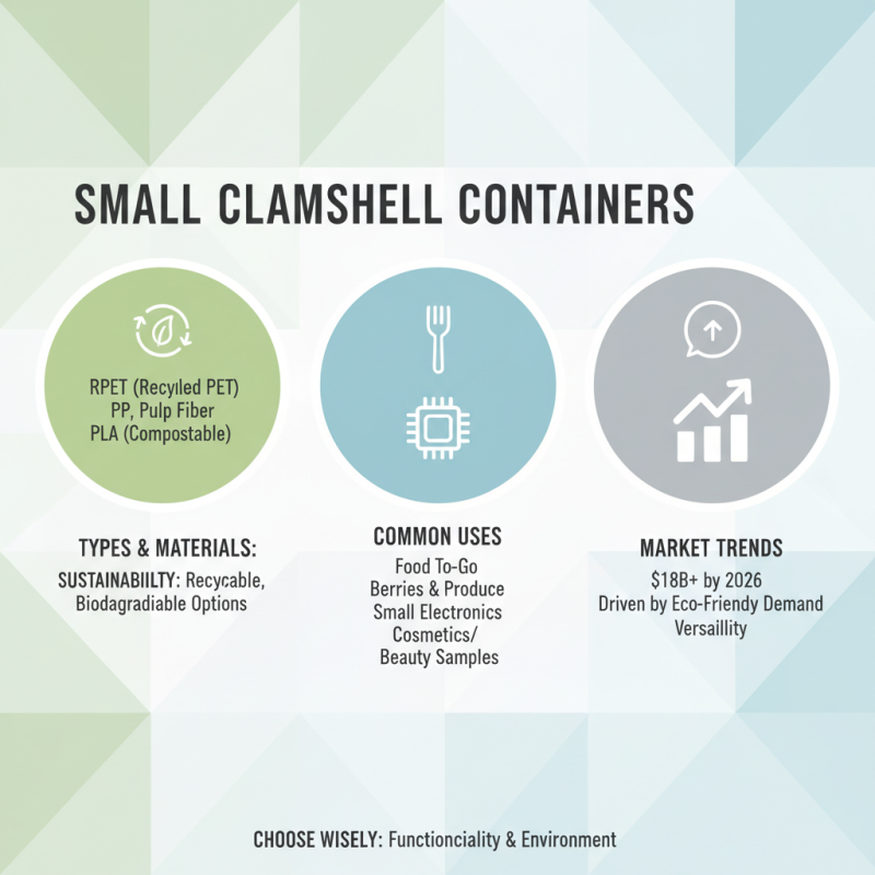 How to Choose the Best Small Clamshell Containers for Your Needs