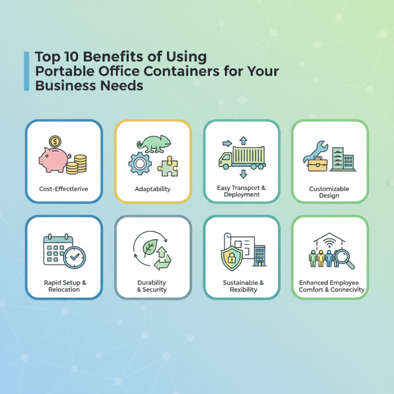 Top 10 Benefits of Using Portable Office Containers for Your Business Needs
