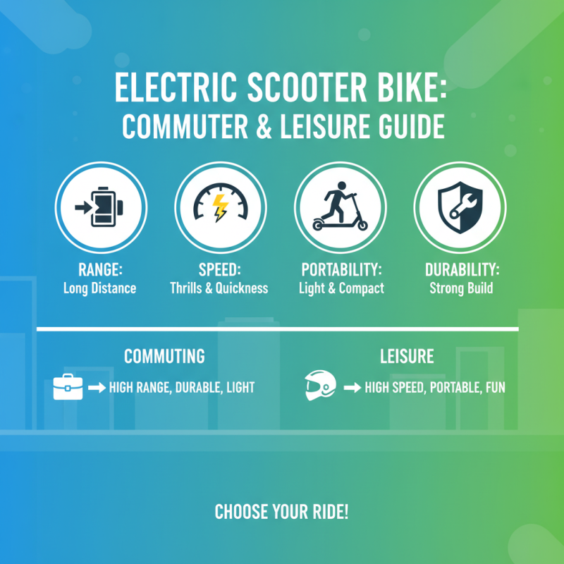 What is the Best Electric Scooter Bike for Commuting and Leisure Activities