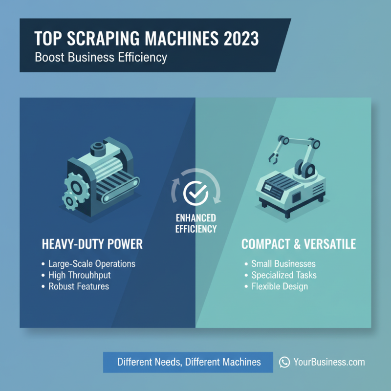 How to Choose the Best Scrapping Machine for Your Business Needs