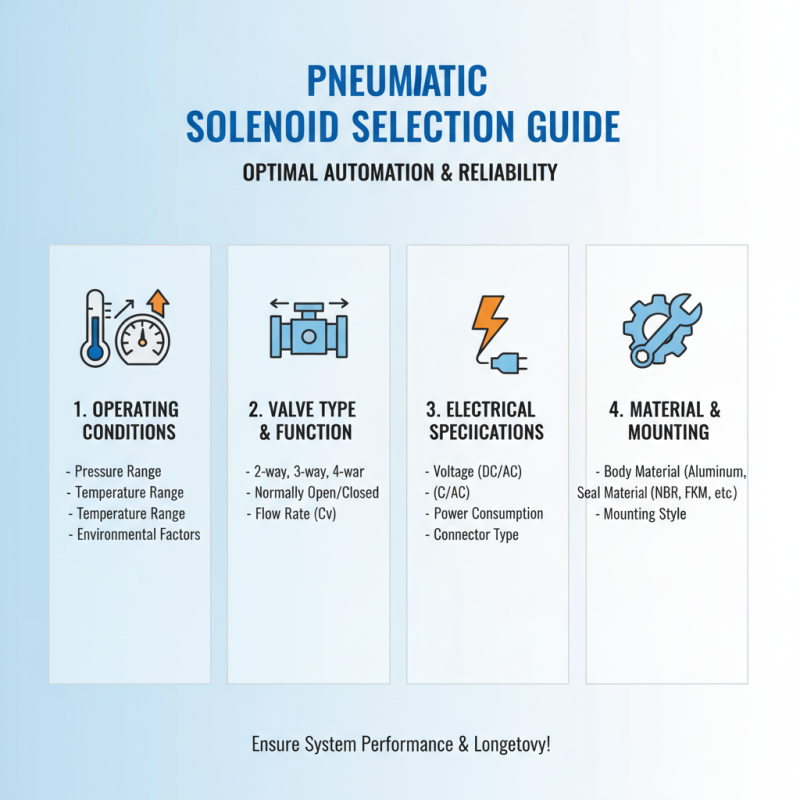 How to Choose the Right Pneumatic Solenoid for Your Automation Needs