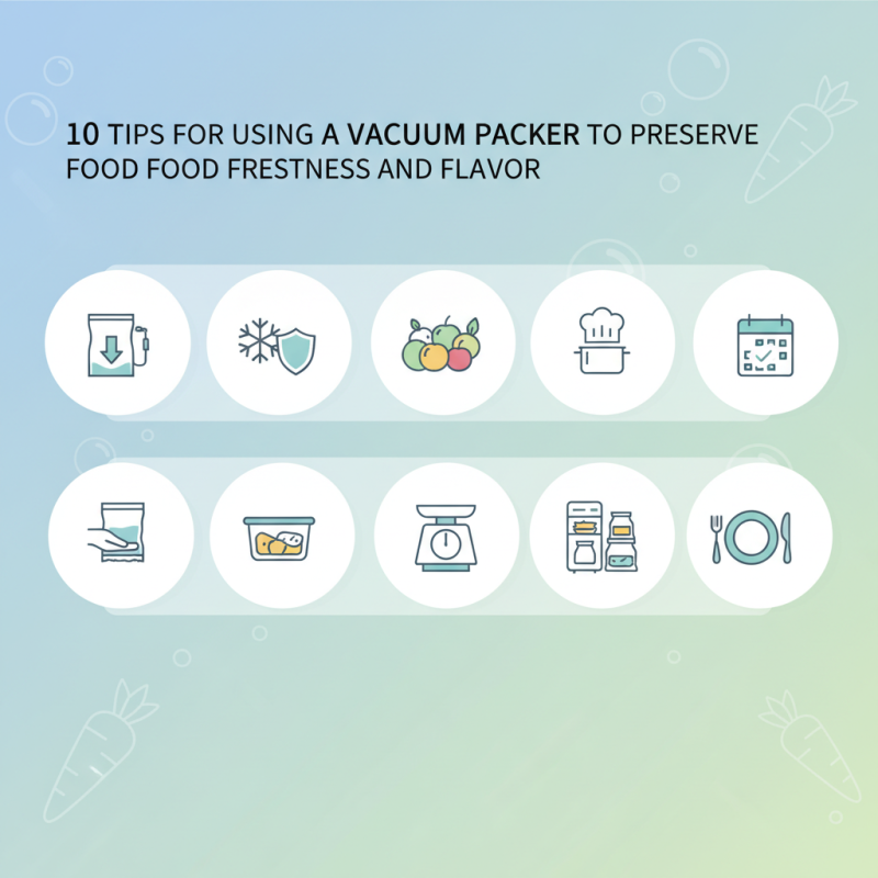 10 Tips for Using a Vacuum Packer to Preserve Food Freshness and Flavor
