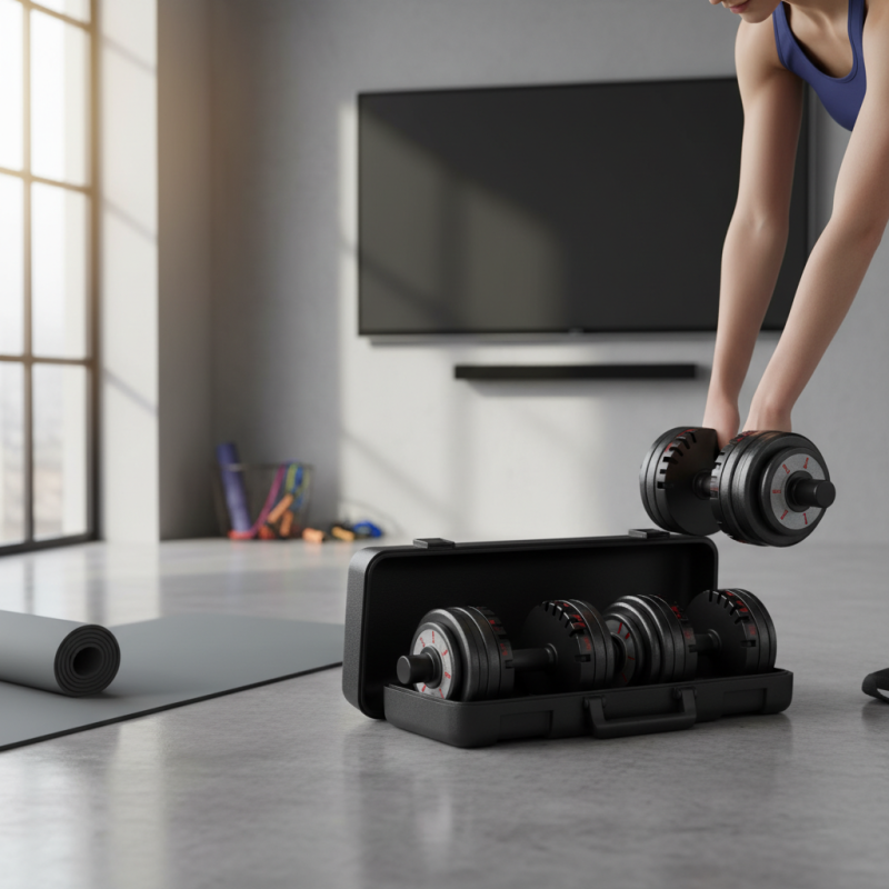 Why You Should Choose an Adjustable Dumbbell Set With Case for Your Home Gym