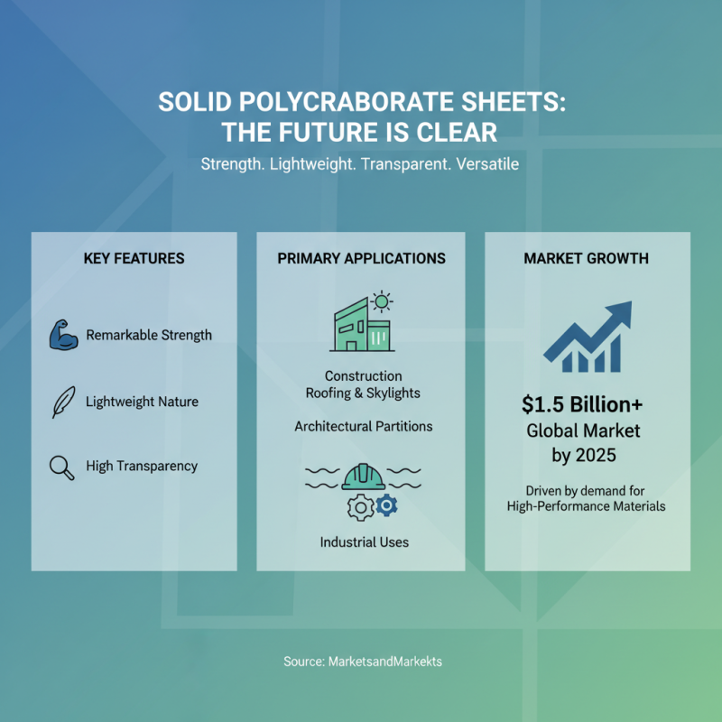 Top Benefits of Using Solid Polycarbonate Clear Sheets for Your Projects