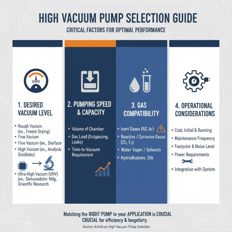 Top Factors to Consider When Choosing a High Vacuum Pump for Your Needs