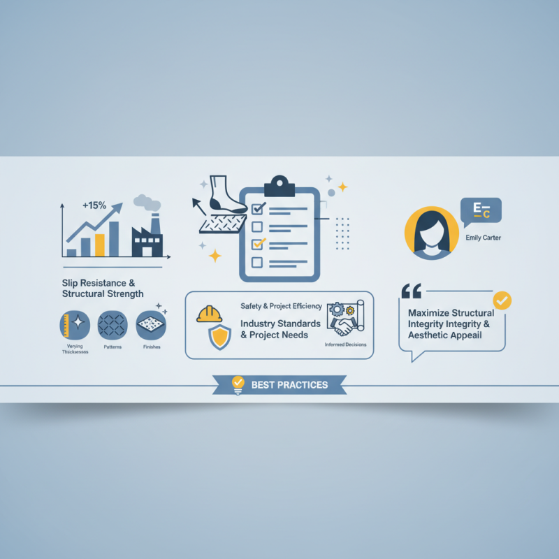 Top Tips for Choosing the Right Checkered Steel Plate for Your Project