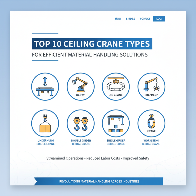 Top 10 Ceiling Crane Types for Efficient Material Handling Solutions