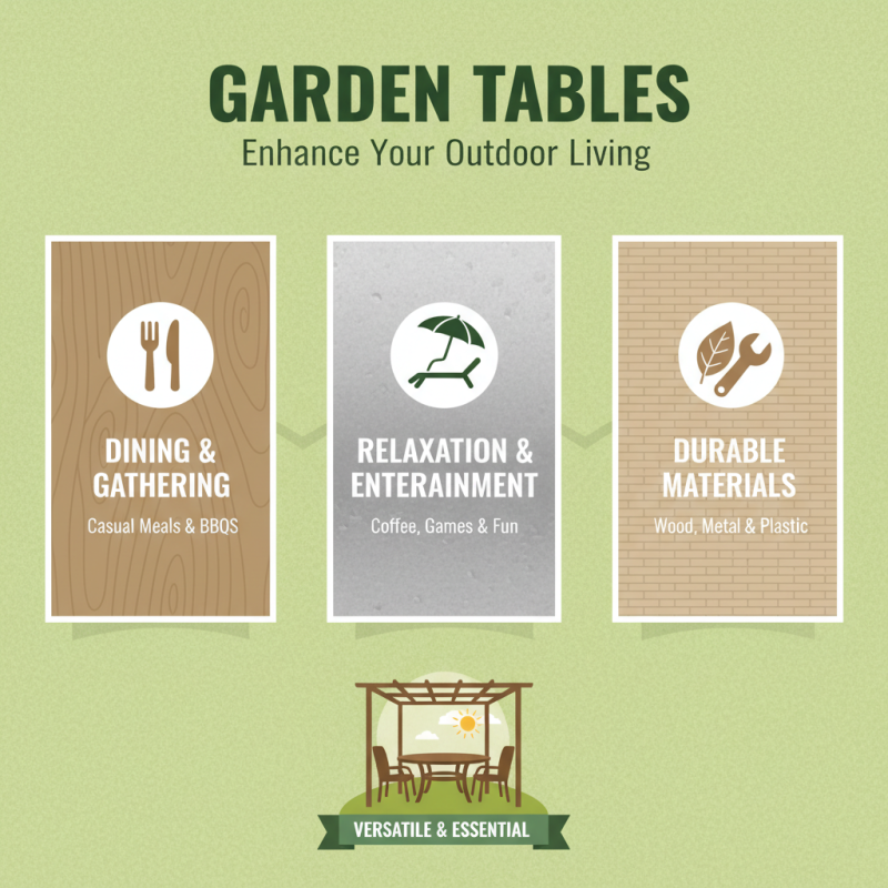What is a Garden Table and How to Choose the Best One for Your Outdoor Space