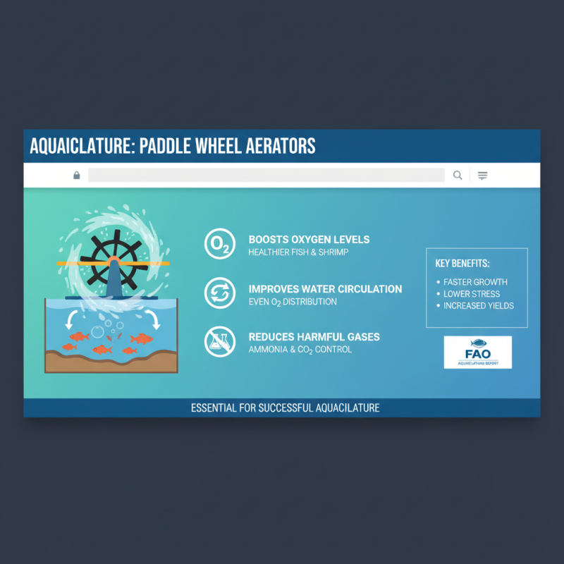 How to Choose the Right Paddle Wheel Aerator for Your Aquaculture Needs