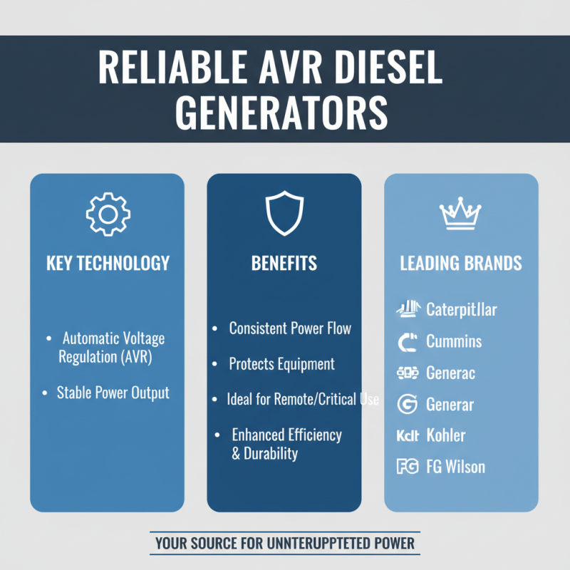 Top 10 Avr Diesel Generators for Maximum Efficiency and Reliability