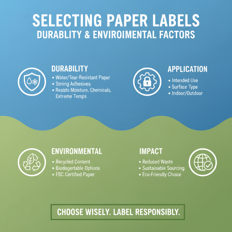 Top 10 Tips for Choosing the Best Paper Labels for Your Needs