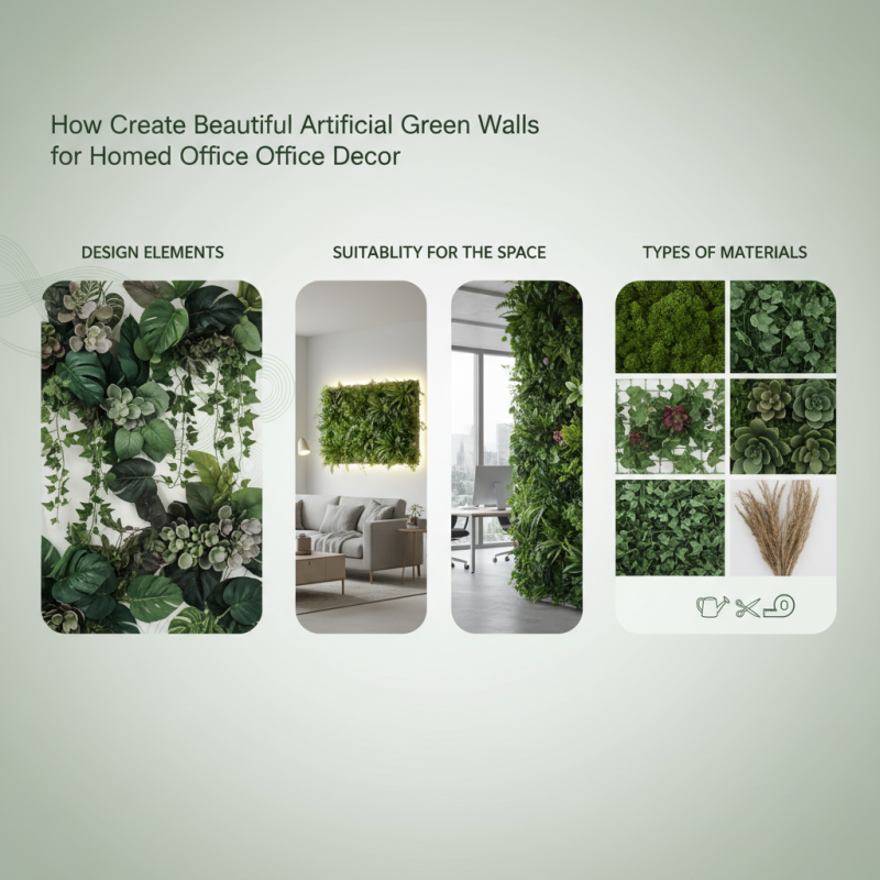 How to Create Beautiful Artificial Green Walls for Home and Office Decor