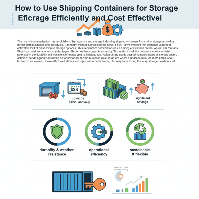 How to Use Shipping Containers for Storage Efficiently and Cost Effectively