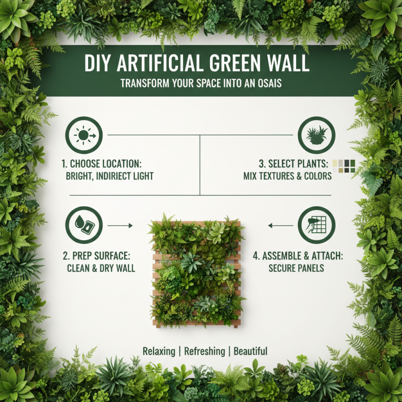 How to Create Beautiful Artificial Green Walls for Home and Office Decor