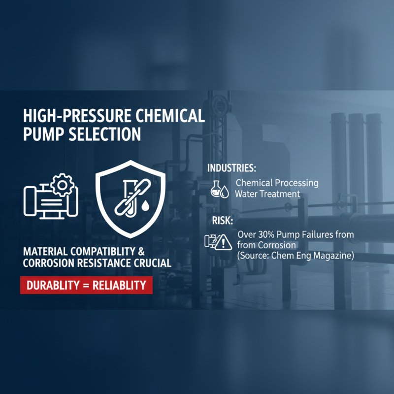 How to Choose the Right High Pressure Chemical Pump for Your Application