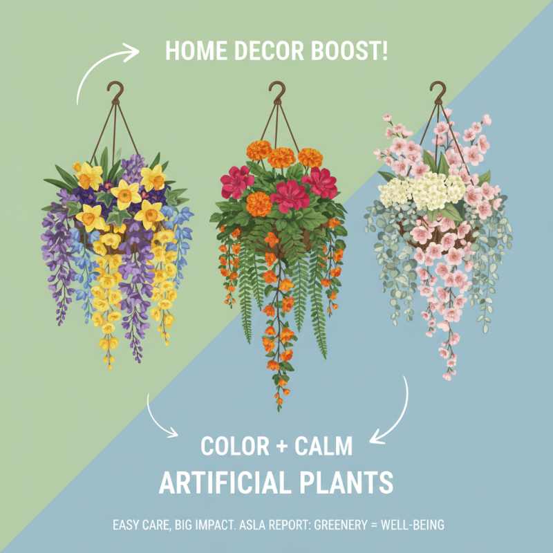 Best Artificial Plants for Hanging Baskets to Brighten Your Home Decor