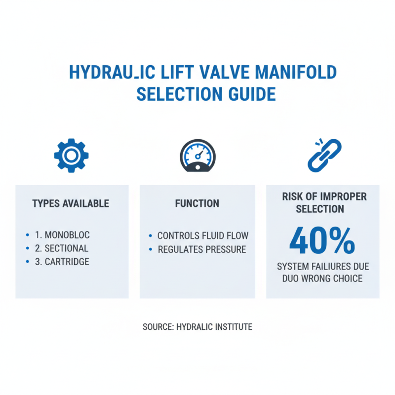 How to Choose the Right Hydraulic Lift Valve Manifold for Your Needs