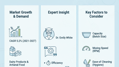 How to Choose the Right Cream Mixer Machine for Your Needs