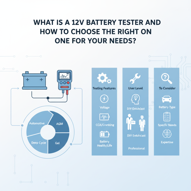 What is a 12V Battery Tester and How to Choose the Right One for Your Needs?